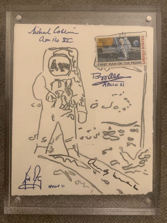 NASA Apollo 11 Other - WARHOL - Moon Walk Signed by Apollo 11 Crew
